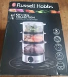 Russell Hobbs 14453 7L 3 Tier Compact Food Vegetable Steamer Stainless Steel New