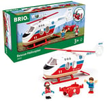BRIO World Rescue Toy Helicopter for Kids Age 3 Years Up - 2023