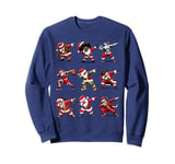 Funny Dabbing Santa Claus Characters - Unique Christmas Sweatshirt