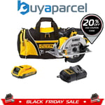 DeWalt DCS391D1 18v Heavy Duty XR Circular Saw + 1 x 2.0ah, Charger + Bag