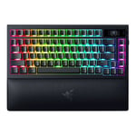 Razer BlackWidow V4 Pro - tangentbord - 75% - med OLED-display, roterande kodare - QWERTY - amerikansk Inmatningsenhet