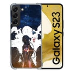 Cokitec Asuna Sword Art Online Tempered Glass Reinforced Case for Samsung Galaxy S23 Manga SAO Sword Art Online