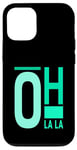 Coque pour iPhone 12/12 Pro Bleu sarcelle Aqua Oh La La Teal Aqua Graphic