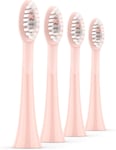 Sonic Electric Toothbrush Heads 4 Pack - Deep Clean Bristles Rose Gold