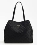 Guess Lf699524 Vikky Womens Top Handle Tote Handbag Womens Bag In Black