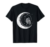 Moon Swing Astronaut Stars Space Man Women Kids Youth Funny T-Shirt