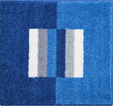 Linea Due Tapis de Bain 3D, Ultra Doux et Absorbant, Antidérapant, 5 Ans de Garantie, CAPRICIO, Petit Tapis 55x60 cm, Bleu