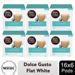 Nescafe Dolce Gusto Coffee Pods 6x Boxes / 96 Caps Flat White