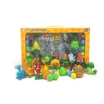 Plants vs. Zombies Leksaks Komplett Set Silikon Anime Figur Barn Dockor