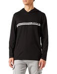 JACK & JONES JACWILLIAM Jersey Hood Sweat-Shirt à Capuche, Noir, L Homme