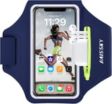 Brassard De Sport Avec Airpods Clé De Voiture Poche Zippée,Brassard De Téléphone Résistant À L'eau Pour Iphone 15/14/14 Pro Max/13 Pro/12 Pro Max/Xr/Xs Smartphone Running Brassard 6.8"" Pour Jogging