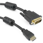 Cablemarkt - Super câble de 5 m de long avec connexion hdmi-a mâle vers dvi-d mâle