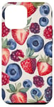 Coque pour iPhone 12 Pro Max Coque Téléphone Motif Fruits – Fraises & Myrtilles