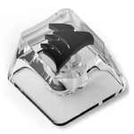 Corsair Artisan Keycap, Clear Resin, 3D Moulded, Black Sail Logo, Fits Cherry MX