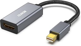 Mini Displayport HDMI -sovittimessa, Benfei Thunderbolt HDMI -sovittimessa MacBook Air/Prolle, Microsoft Surface Pro/Dock, Monitor, Projektori jne. [Alumiiniseos]