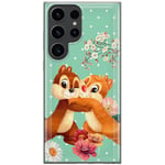 ERT Group Coque de téléphone Portable pour Samsung S23 Ultra Original et sous Licence Officielle Disney Motif Chip & Dale 003 Parfaitement adapté à la Forme du téléphone Portable, Coque en TPU