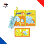 Swiffer Duster Kit, 1 Plumeau + 15 Recharges, Plumeau Poussière