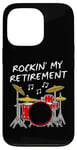 Coque pour iPhone 13 Pro Batteur Retraite Musicien Retraité