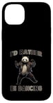 Coque pour iPhone 14 Plus Je préfèrerais danser avec Panda Fun