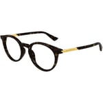 Lunettes de soleil Bottega Veneta  BV1335OA Cadres Optiques, Havana/Transparent, 50 mm