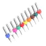 10Pcs Micro Twist Bits Tungsten Steel Circuit Board Drill Punch Tool 0.1-1mm UK