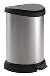 Curver 185380 Polypropylene Pedal Bin, metal, (20L) EU