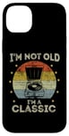 Coque pour iPhone 14 Plus Tourne-disque rétro vintage I'm Not Old I'm Classic Meme Funny