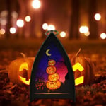 Laoa - Lanterne d'halloween Veilleuse led Lanterne d'halloween Lanterne à Bougie décoratives Petites Lumières d'halloween Portables Lampe à Vent