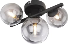 Led-Taklampa Globo Riha, 3Xg9, 3,5W, 3000K, 350Lm, Silver/Svart, 20,8X28,3Cm