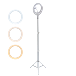 4smarts LoomiPod Gulv lampe Selfie Ring Light LED - Hvidt