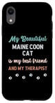 Coque pour iPhone XR Maine Coon Cat, maman, père, propriétaire, amoureux, thérapeute et ami