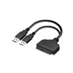 Adaptateur-Pont À Câble Usb 3,0/Sata Iii 6,3 Cm Avec Prise En Charge Du Protocole De Transfert De Données Haute Vitesse Uasp,Convertisseur Sata Vers Usb 3.0 Pour Disque Dur Ssd