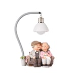 Loving Elderly Couple Figurines Wedding Couple Figurines Tabletop Ornaments Couple Living Room Bedroom Decorations Crafts Gifts for Home Valentine's Day Anniversary Wedding Decor Gift B-table Lamp 1PC