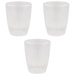 Lot de 3 pots pour orchidées avec réserve d'eau - Orchidea transparent 2 litres