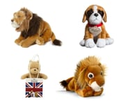 Hamleys Disney Keel Toys - Lion, Boxer Puppy & Pooh Soft Toy Bundle RRP £79.99