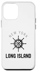 iPhone 12 mini Long Island New York Vintage LI NY Ship Wheel Est 1640 Case