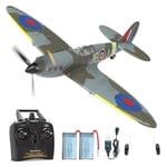 VOLANTEXRC Spitfire RC Jouet d'avion télécommandé avec télécommande RTF 4 canaux 2,4 GHz RTF Avion radiocommandé pour Adultes et Enfants Facile et prêt à Voler (761-12V2 RTF)