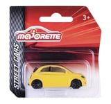 Majorette 212053051 - Rue Voitures - Fiat 500 Icon - Jaune - Neuf