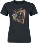 Guardians Of The Galaxy Neon Rocket T-Shirt black