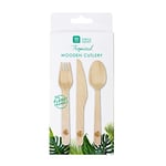 Tropical Fiesta Wooden Cutlery, 6 Place Settings