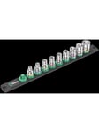 Wera Magneettinen socket rail B Imperial 1 Zyklop socket set 3/8" drive imperial 9 pieces