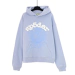 Sp5der Hip -hop Sångare 3D Tryckt Tröja Herr Och Dam Till Och Med Hoodie Casual Set[HK] blue hoodie S