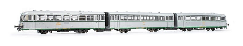 Electrotren HE2003D Renfe 591.300 3 Éléments, Aluminium, Bandeau Vert, Uic. DCC