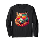 Retro Sunglasses British Shorthair Cat Long Sleeve T-Shirt