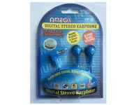 Omega HP-16 Digital Stereo Earphone Super Bass Sound for iPod Mp3 Player Blue