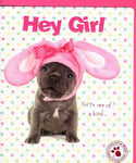 Hey Girl Cute Puppy Dog Studio Pets Easter Greeting Card Greetings Cards