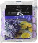 20pc Scented Tealights Night Candle Lavender Lemon 8hrs Burning Time