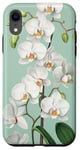 Coque pour iPhone XR Lustre orchidée blanche fleur fleur