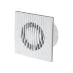 Armar Trading LTD Extracteur d'air pour salle de bain 100 mm avec interrupteur à tirette - Blanc - WA100W