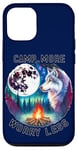 Coque pour iPhone 13 Campez Plus d'aventure et de nature pour les amoureux du camping Camper Wolf